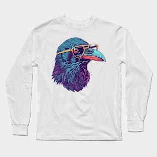 Specs & Squawks: The Brainy Bird Long Sleeve T-Shirt